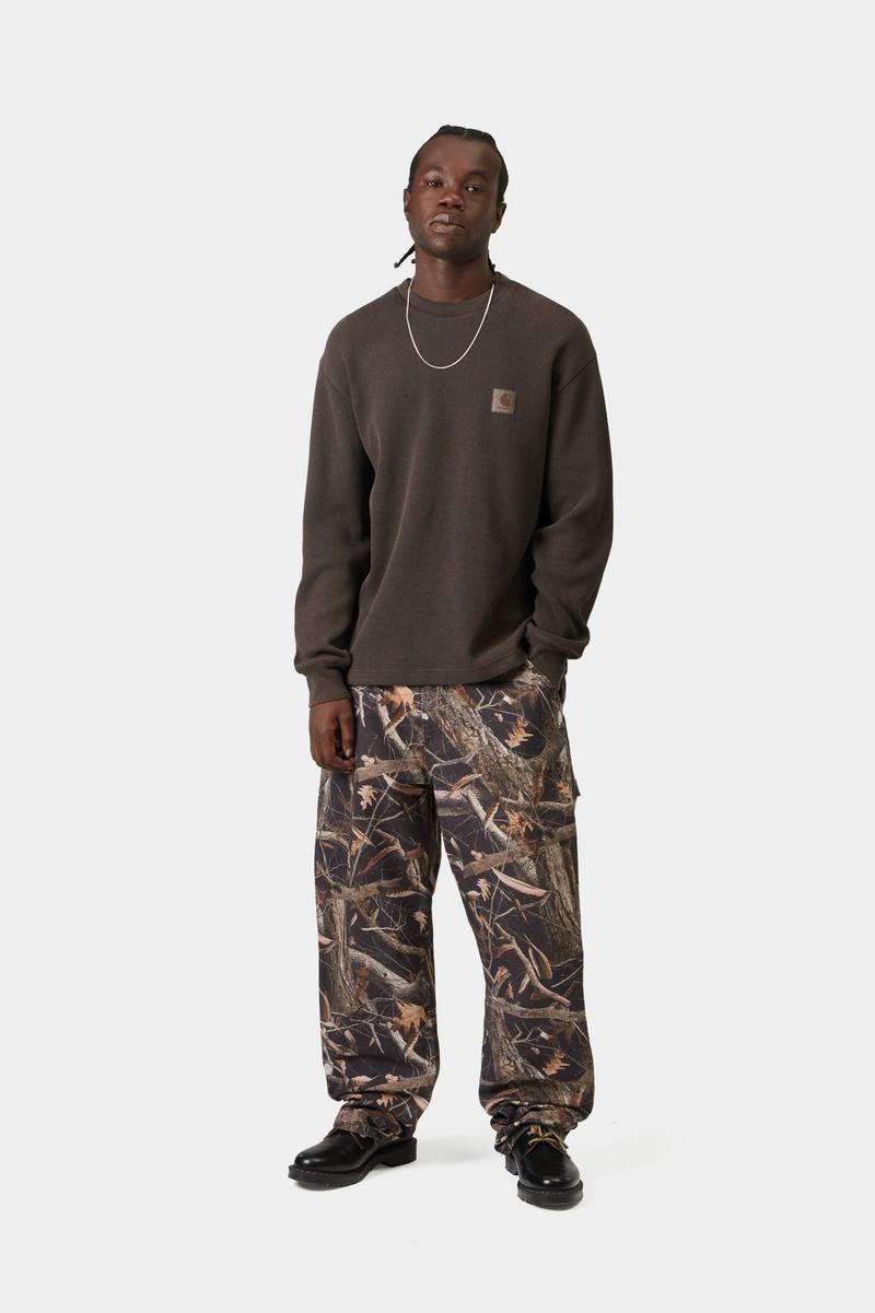 Carhartt L/S Vista Waffle T-Shirt - Tabak, Stückgefärbt