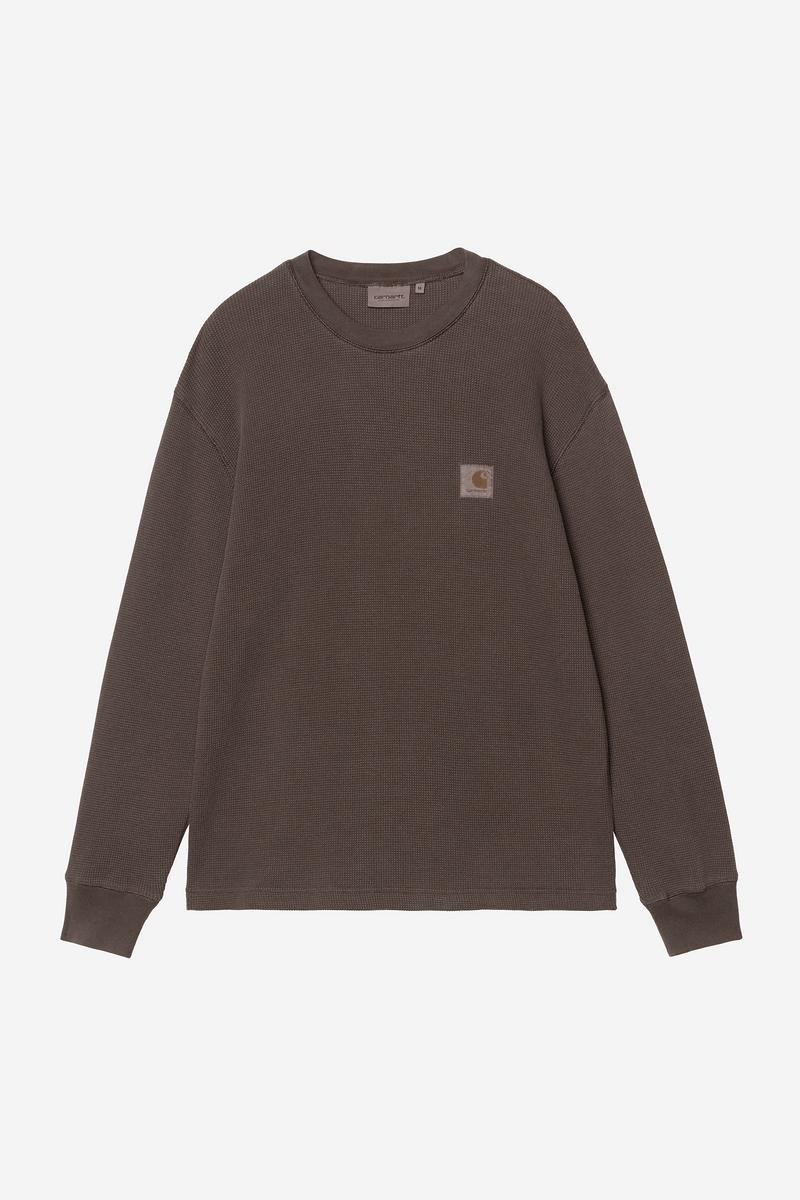Carhartt L/S Vista Waffle T-Shirt - Tabak, Stückgefärbt