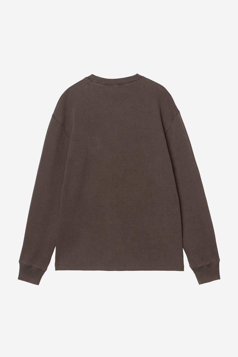 Carhartt L/S Vista Waffle T-Shirt - Tabak, Stückgefärbt