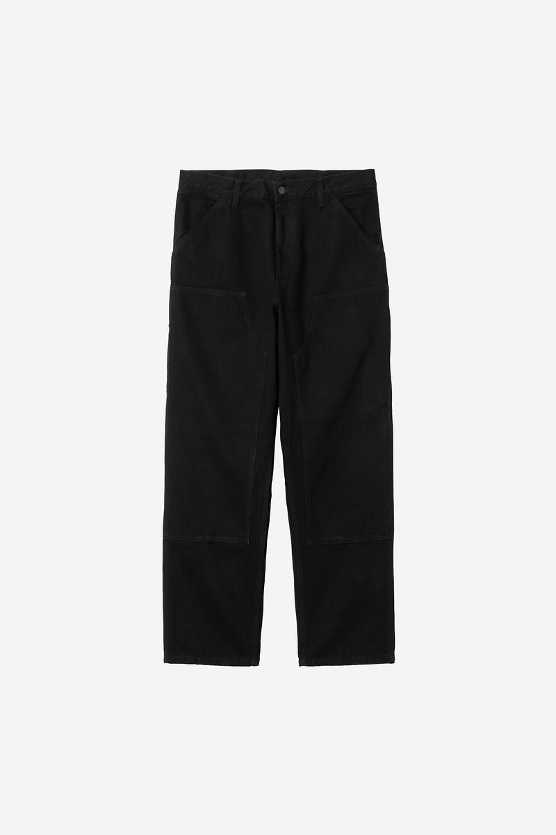 Carhartt Double Knee Pant - Schwarz, gespült