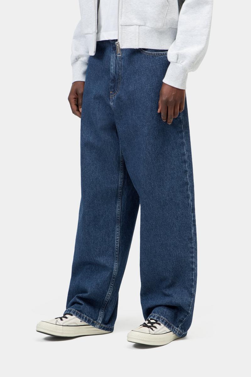 Carhartt Brandon Pant - Blau, Stonewashed