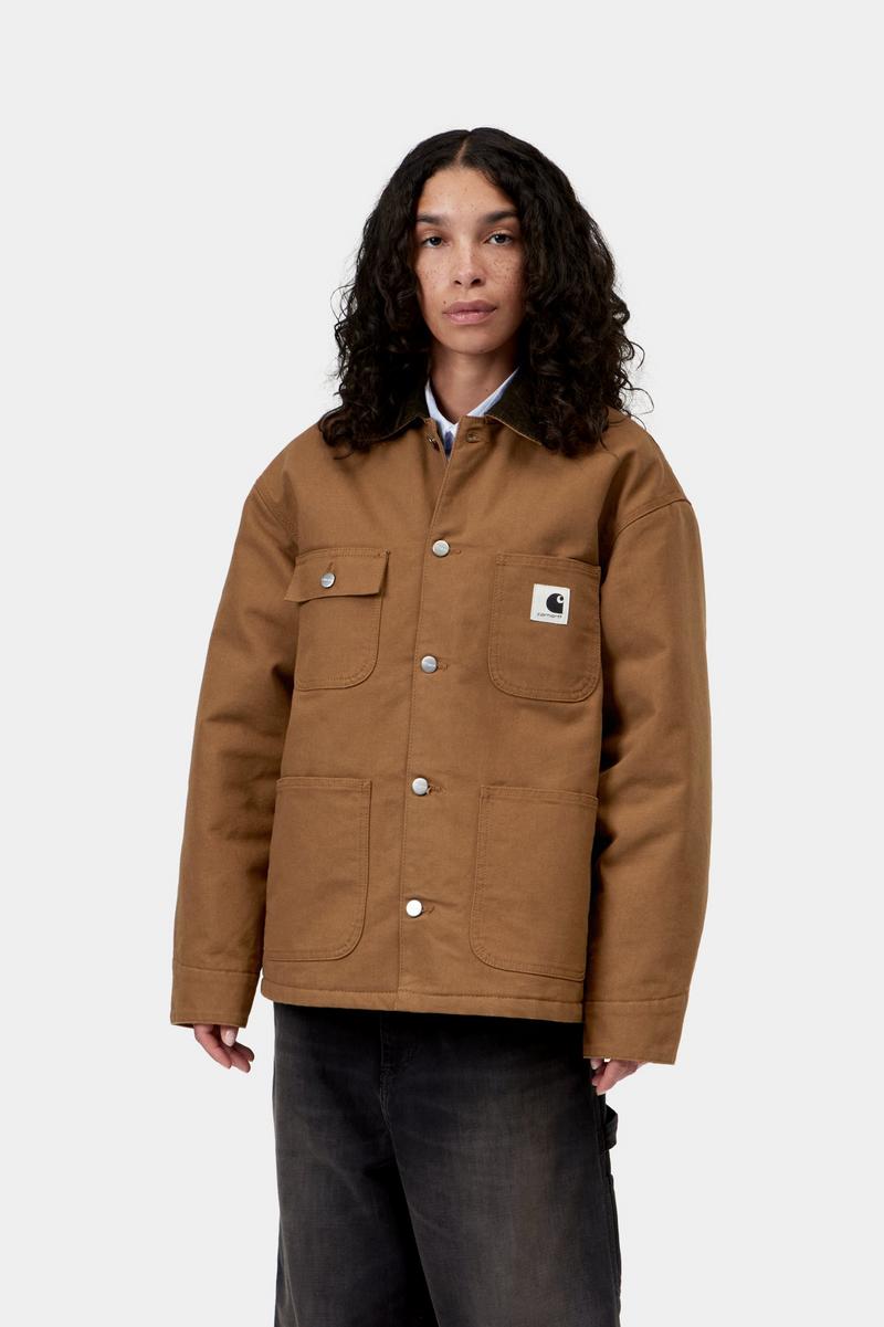 Carhartt OG Michigan Coat - WIP H Braun / Tabak, gespült