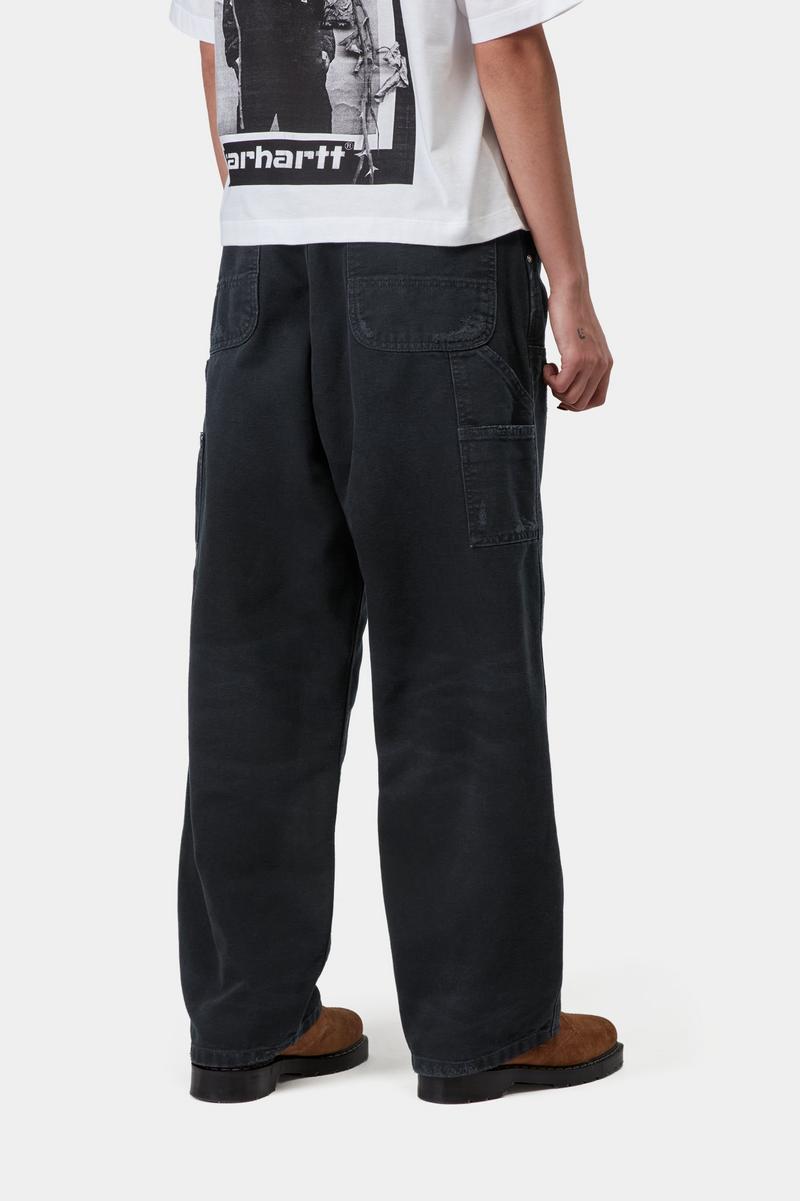 Carhartt Brandon Double Knee Pant - Schwarz, Grind-Waschung