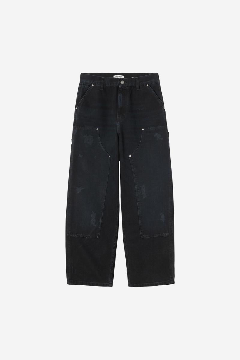 Carhartt Brandon Double Knee Pant - Schwarz, Grind-Waschung