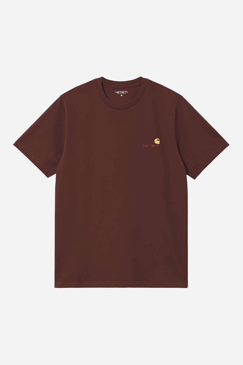 Carhartt S/S American Script T-Shirt - Amarone