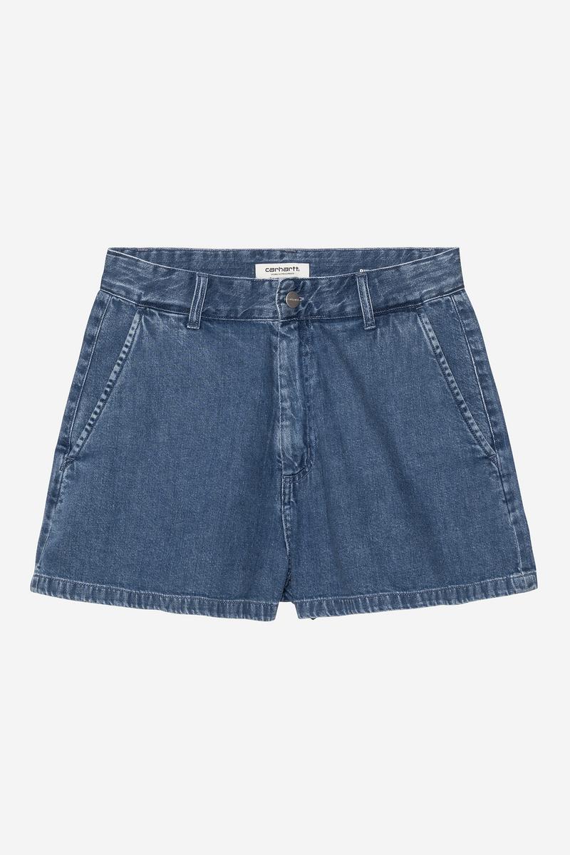 Carhartt Lova Short - Blau, Stonewashed