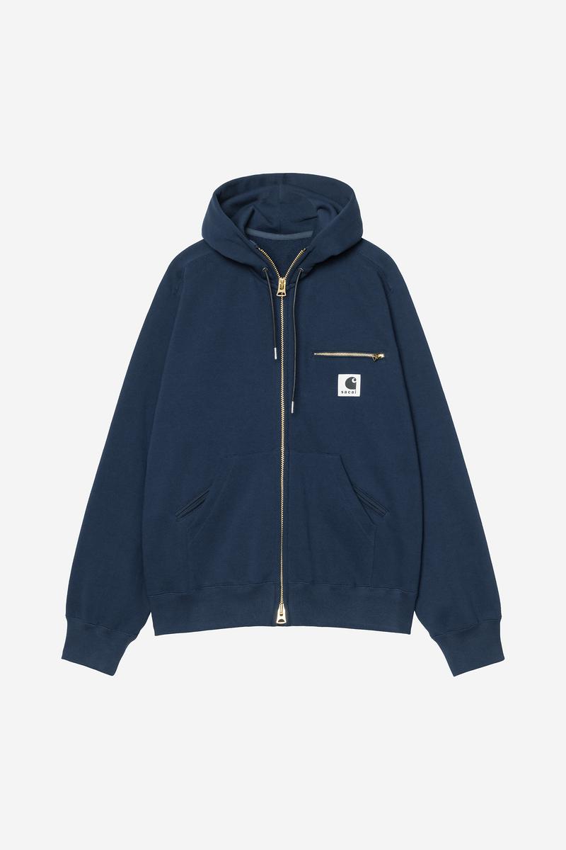 Carhartt sacai x WIP Cotton Jersey Hoodie - Sacai-Blau