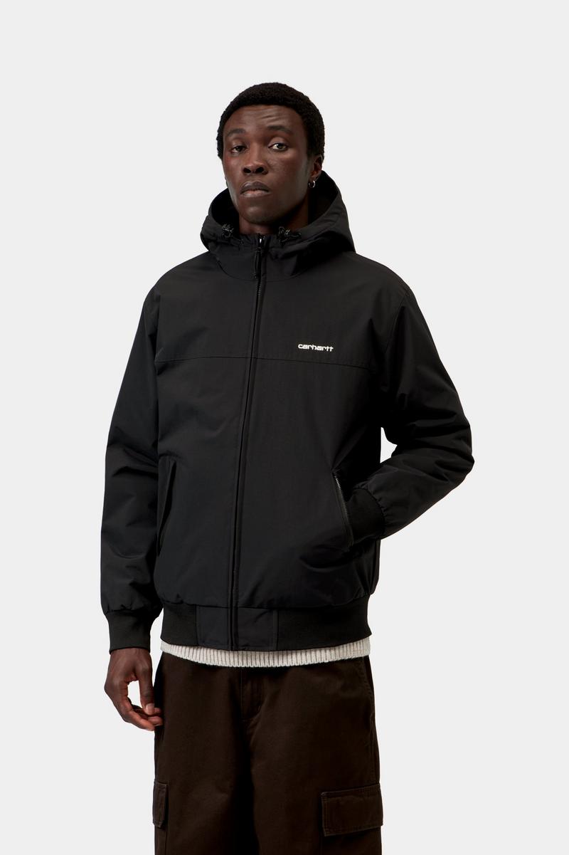 Carhartt Hooded Sail Jacket - Schwarz / Weiß