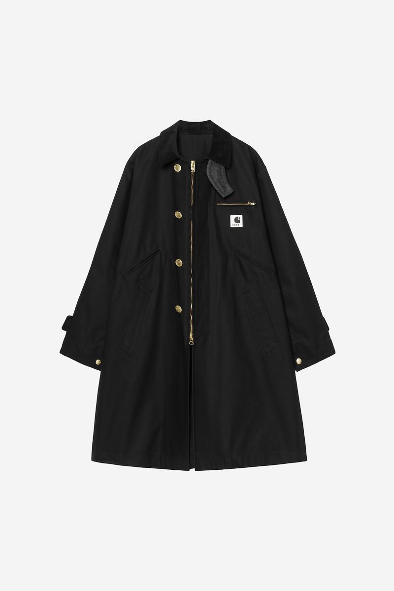 Carhartt sacai x WIP Duck Coat - Sacai Schwarz