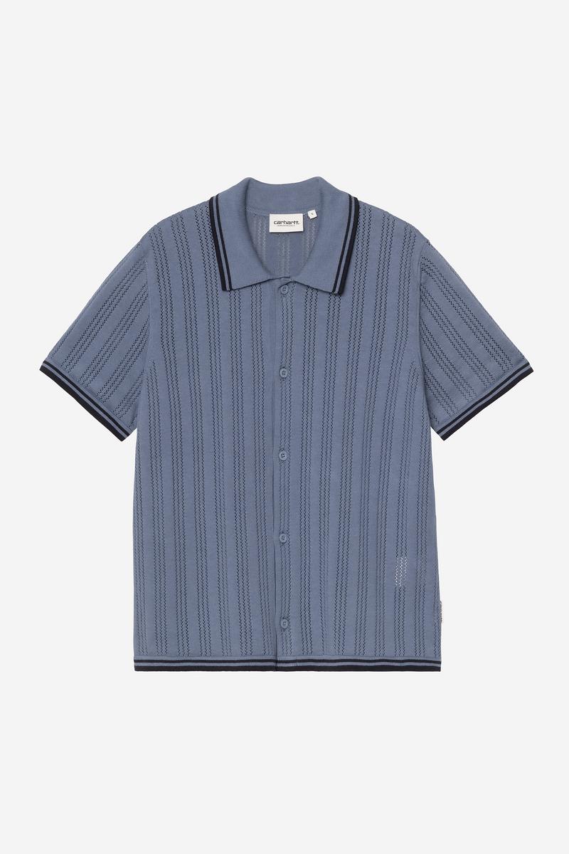 Carhartt W’ S/S Ramsey Knit Shirt - Samtblau