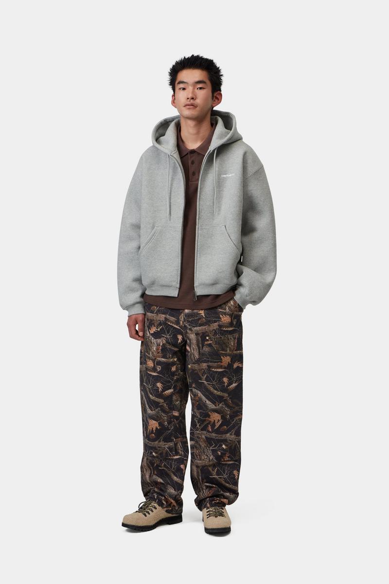 Carhartt Hooded Ebbert Jacket - Grau meliert / Weiß