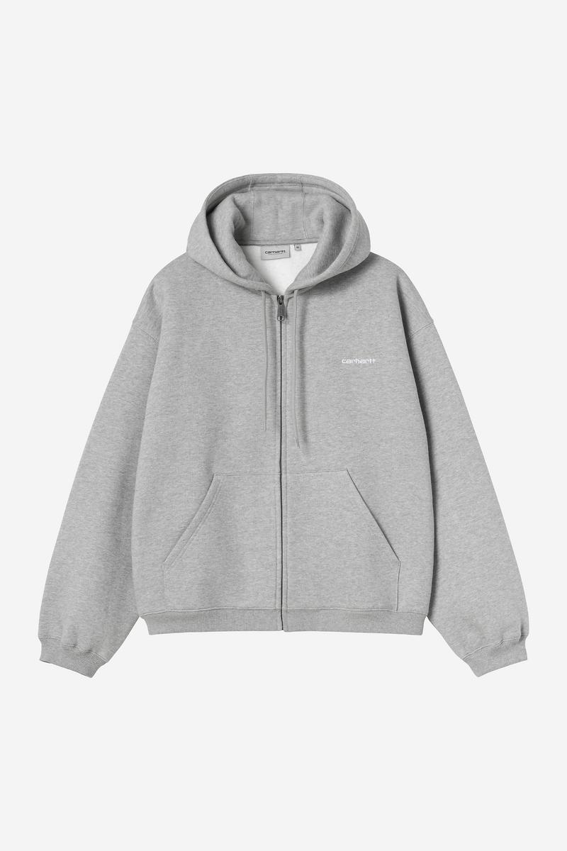 Carhartt Hooded Ebbert Jacket - Grau meliert / Weiß
